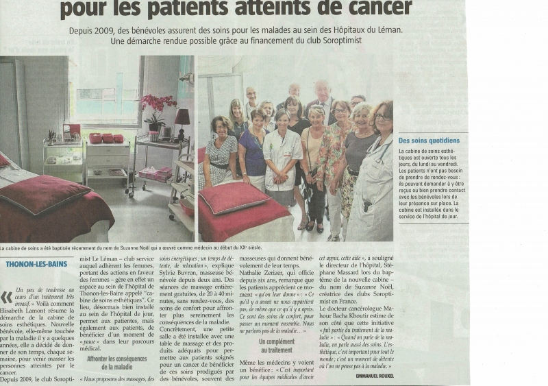 Massages et soins esthetiques pour les patients atteints de cancer